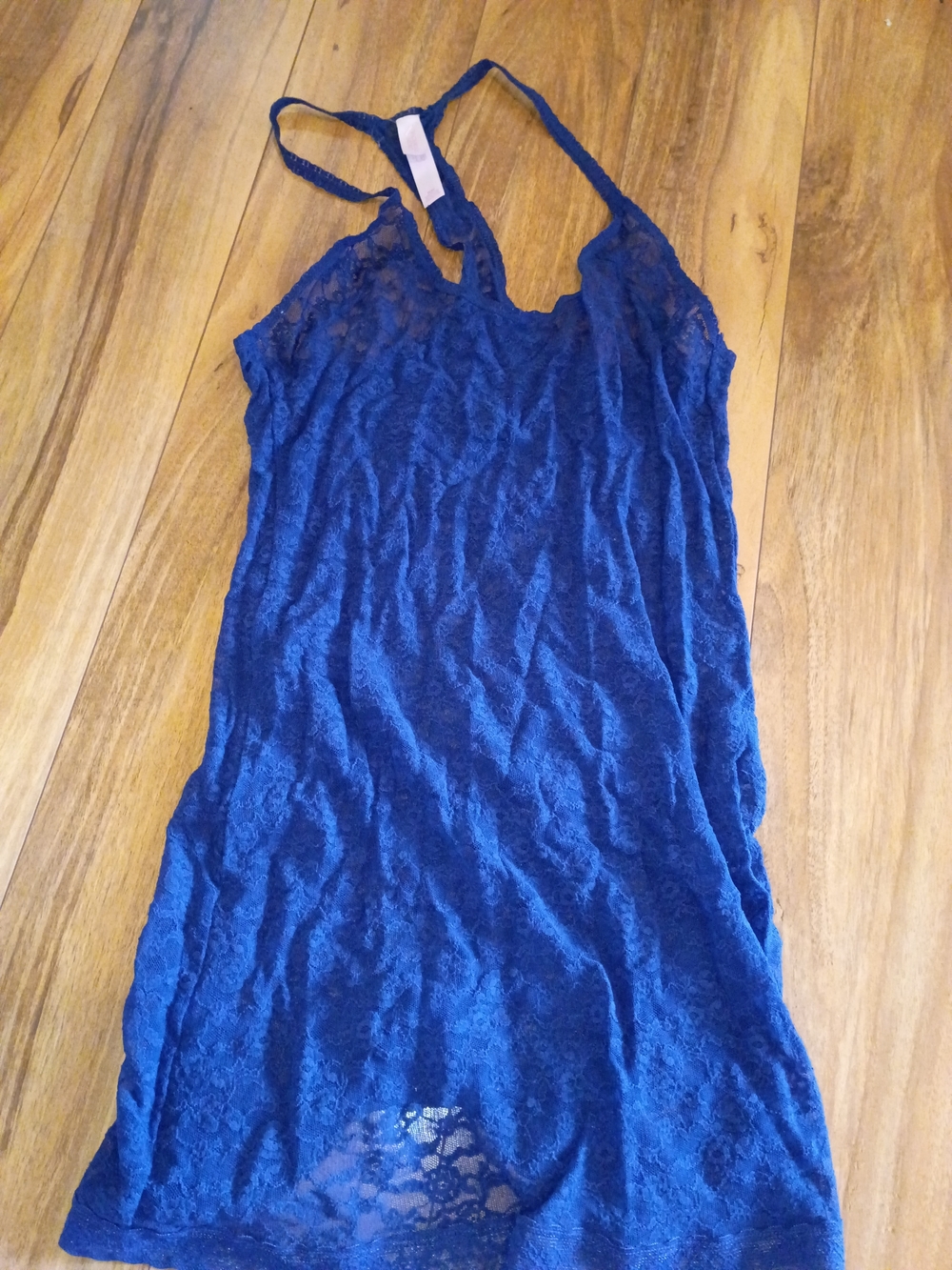 Victoria's Secret Royal Blue Lace Lingerie